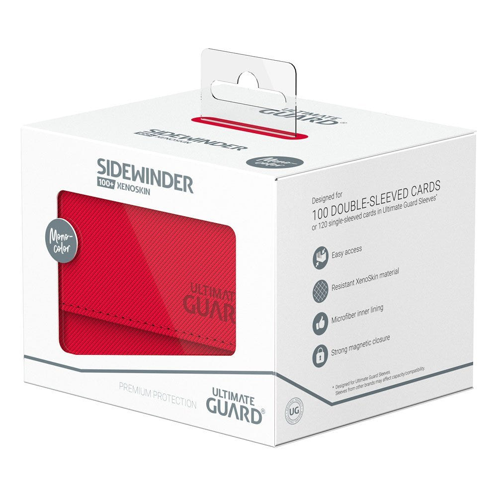 Ultimate Guard Sidewinder 100+ XenoSkin Monocolor Red - Loaded Dice