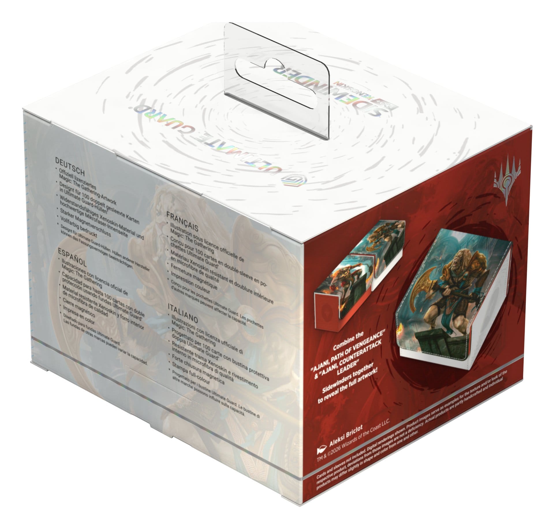 Ultimate Guard Sidewinder 100+ Xenoskin - MTG Reality Fracture - Ajani, Counterattack Leader