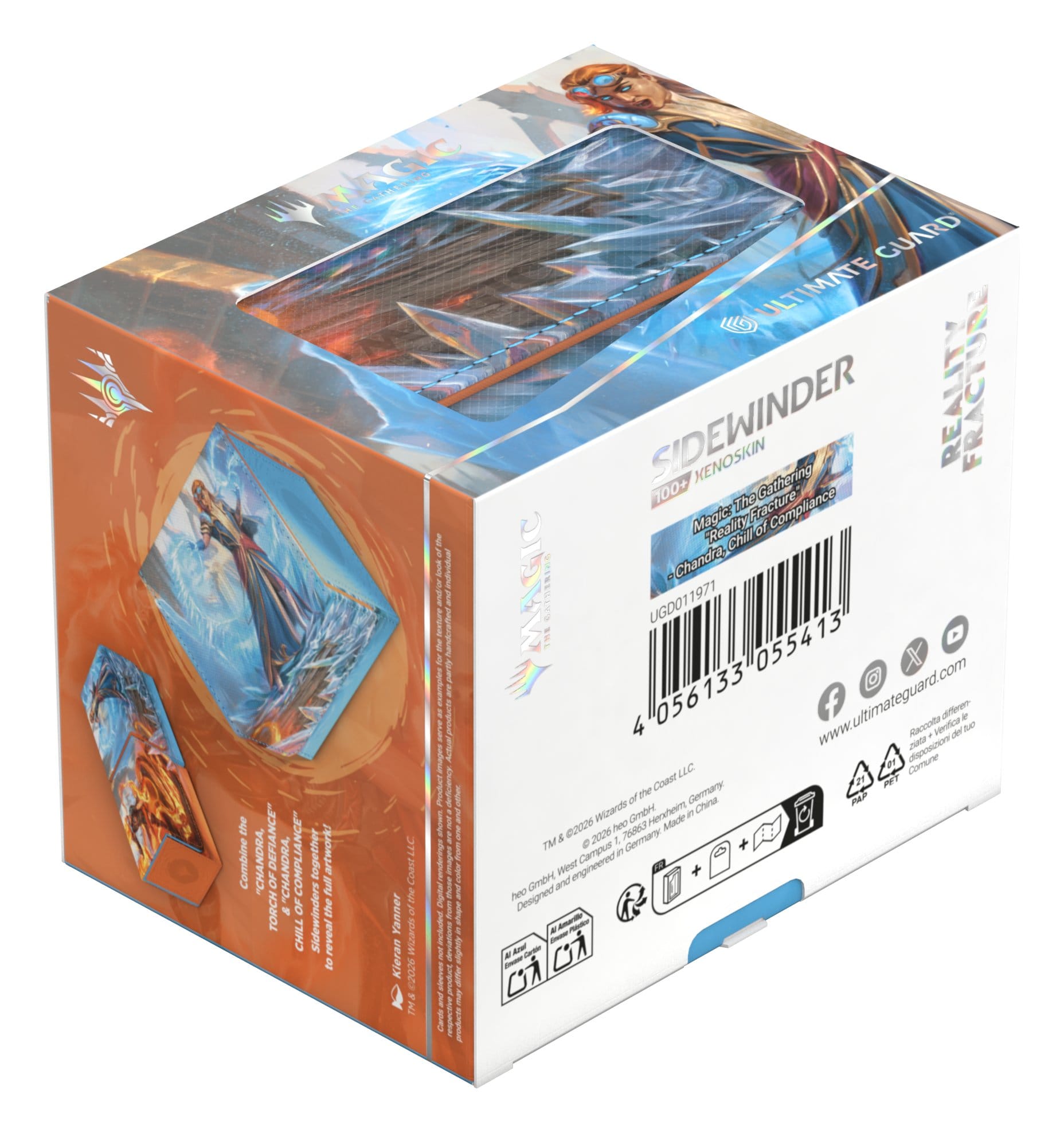 Ultimate Guard Sidewinder 100+ Xenoskin - MTG Reality Fracture - Chandra, Chill of Compliance