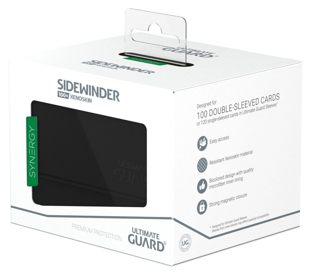 Ultimate Guard Sidewinder 100+ Xenoskin Synergy - Black/Green - Loaded Dice