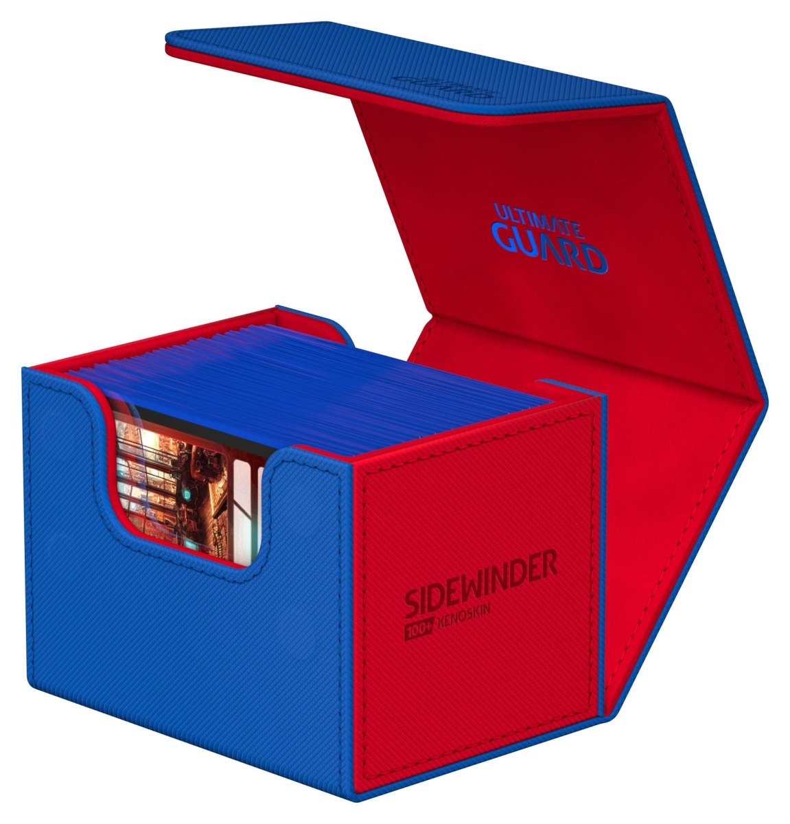 Ultimate Guard Sidewinder 100+ Xenoskin Synergy - Blue/Red - Loaded Dice