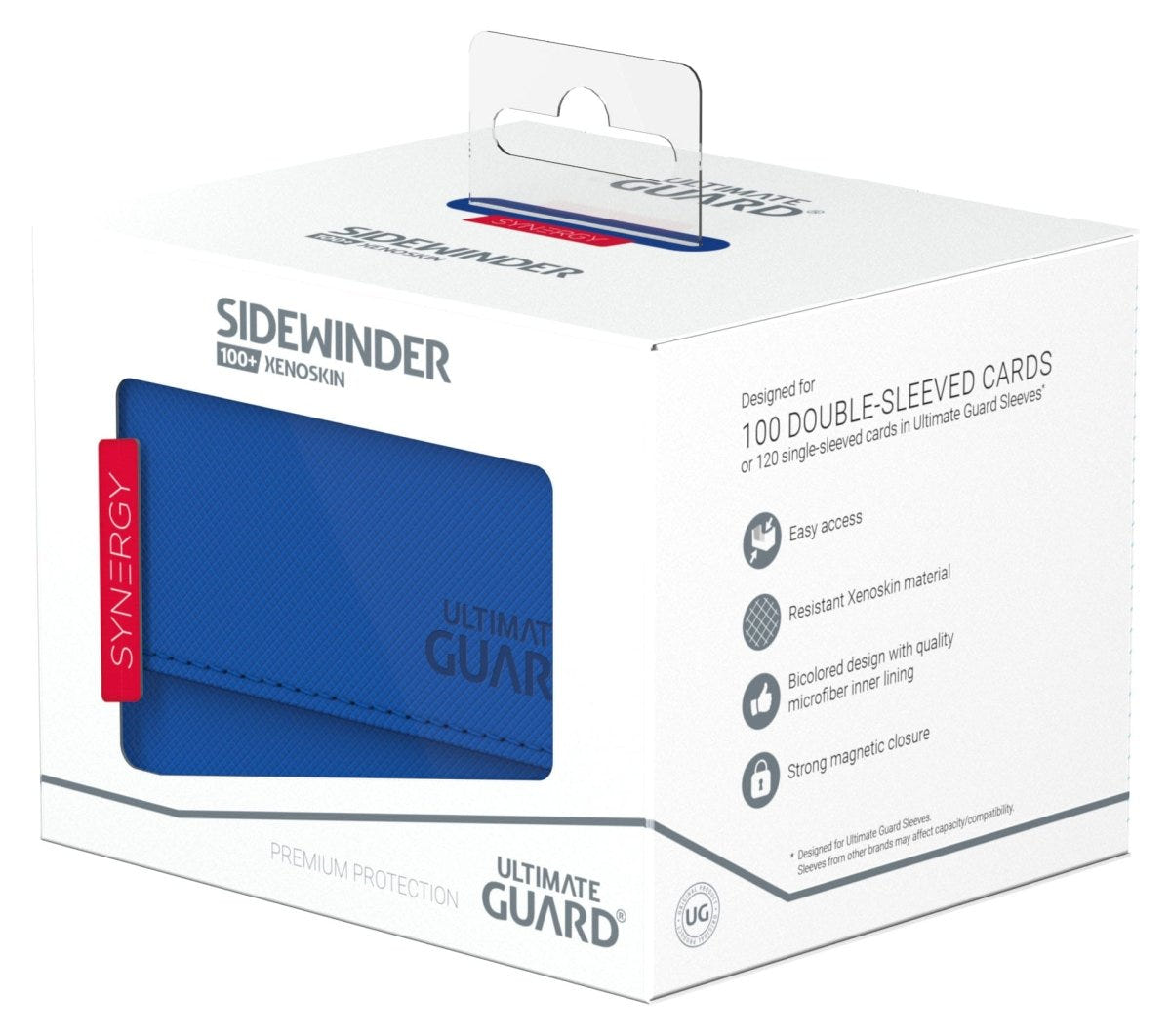 Ultimate Guard Sidewinder 100+ Xenoskin Synergy - Blue/Red - Loaded Dice