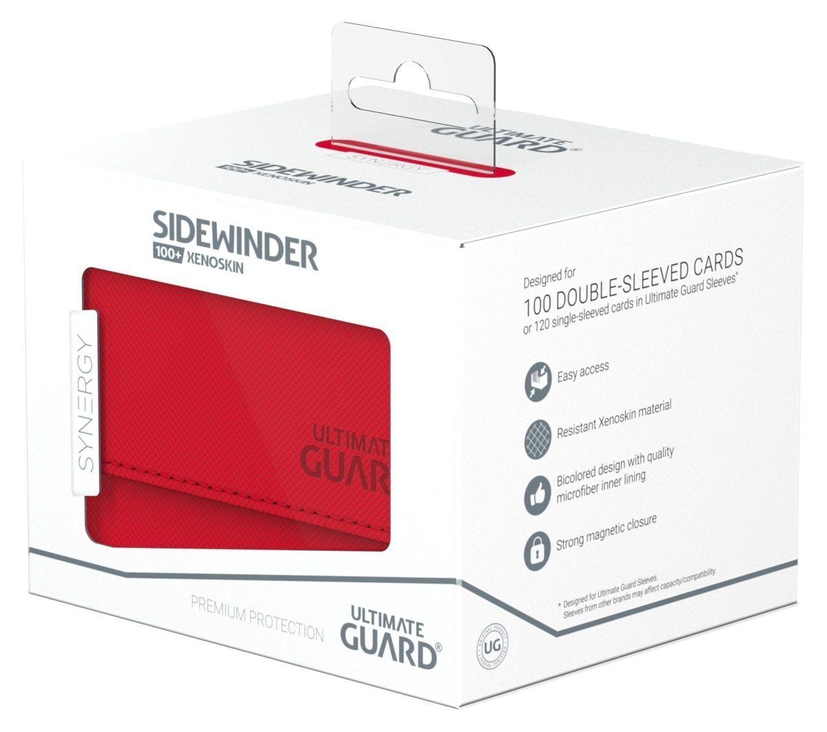 Ultimate Guard Sidewinder 100+ Xenoskin Synergy - Red/White - Loaded Dice