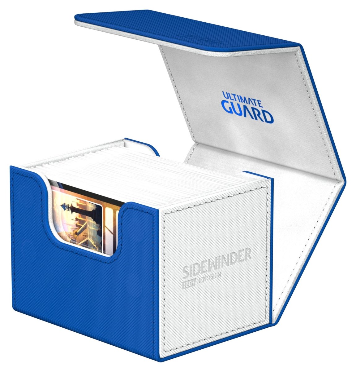 Ultimate Guard Sidewinder 100+ Xenoskin Synergy - White/Blue - Loaded Dice