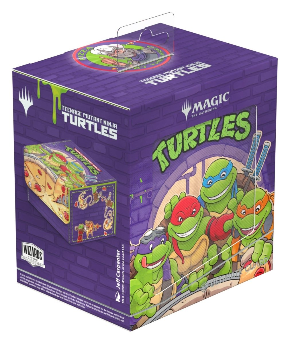 Ultimate Guard Sidewinder 133+ Xenoskin MTG | TMNT - Pizza Box - Loaded Dice