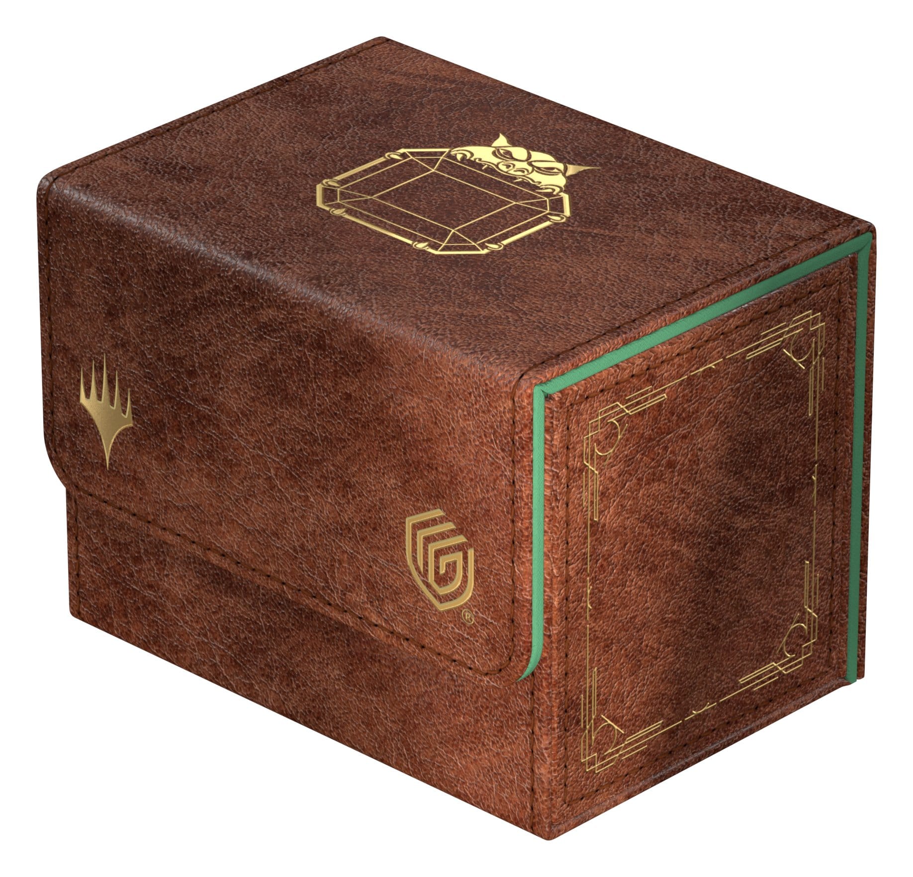 Ultimate Guard Sidewinder 80+ Mox Emerald deck case, closed