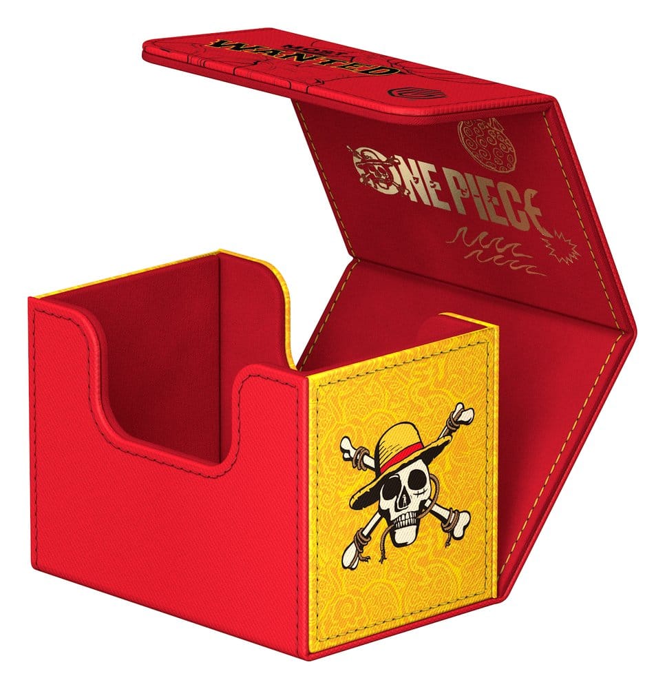 Ultimate Guard Sidewinder 80+ Netflix One Piece Luffy deck box, lid open, empty interior