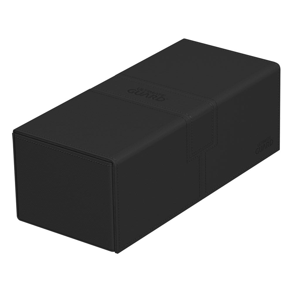 Ultimate Guard Twin Flip'n'Tray 266+ Xenoskin case in black, closed, lying flat, front angle