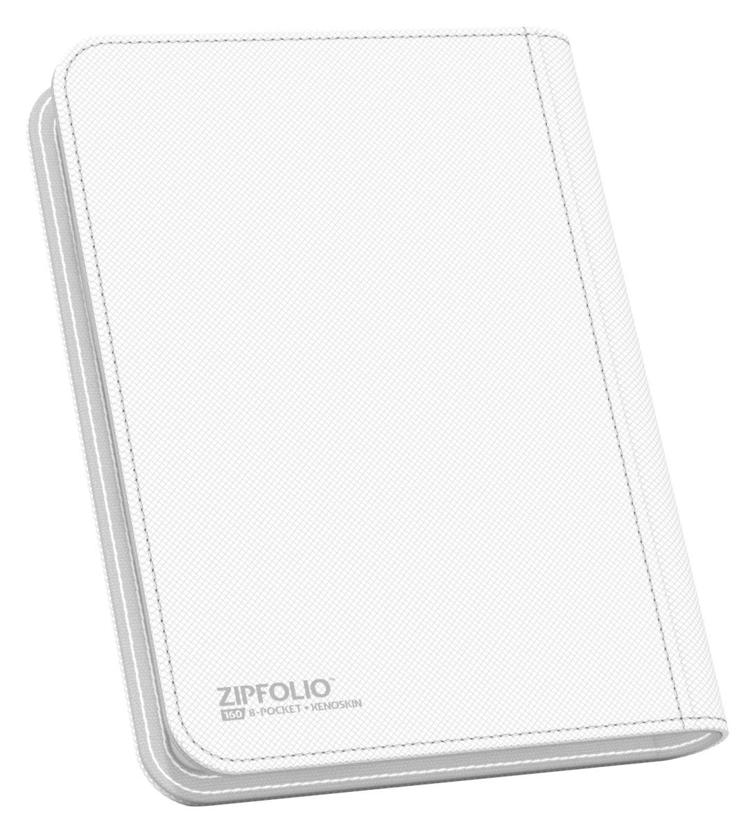 Ultimate Guard Zipfolio 160 8-Pocket Xenoskin - White - Loaded Dice