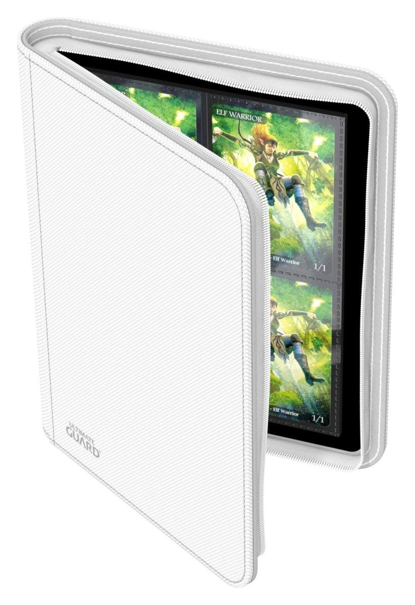 Ultimate Guard Zipfolio 160 8-Pocket Xenoskin - White - Loaded Dice