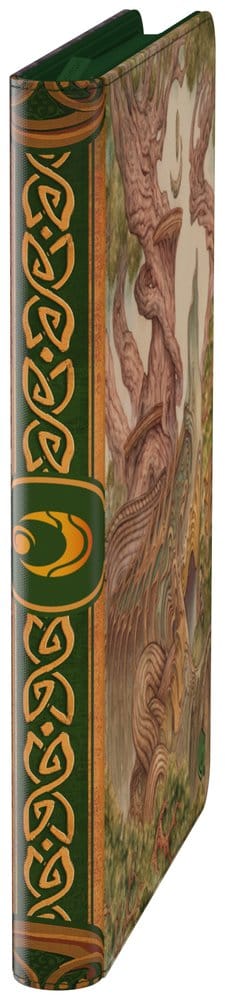 Ultimate Guard Zipfolio 360 Lorwyn Eclipsed Forest binder, green and orange knotwork spine