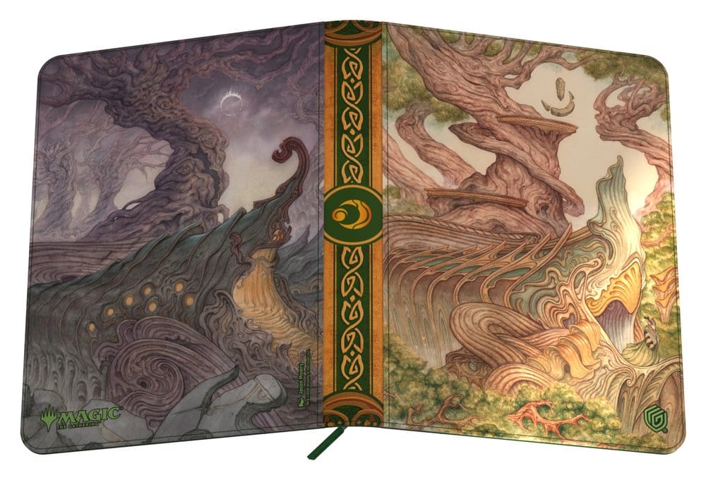 Ultimate Guard Zipfolio 360 Lorwyn Eclipsed Forest binder, full wraparound cover laid flat