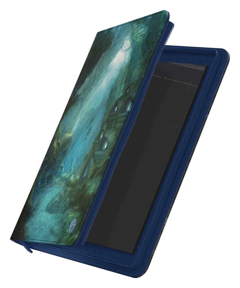 Ultimate Guard Zipfolio 360 Lorwyn Eclipsed Island binder, cover partly open showing empty pockets