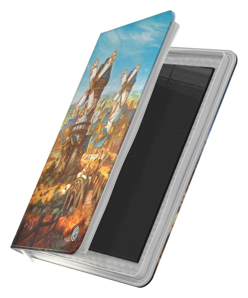 Ultimate Guard Zipfolio 360 Lorwyn Eclipsed Plains binder, cover partly open showing empty pockets