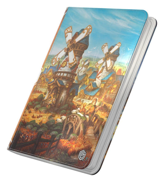 Ultimate Guard Zipfolio 360 Lorwyn Eclipsed Plains, windmill village art, angled view