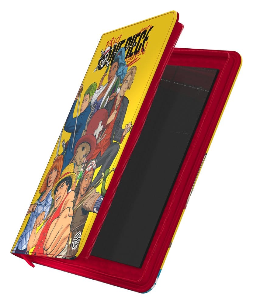 Ultimate Guard Zipfolio 360 Netflix One Piece Crew binder, cover partly open showing empty pockets