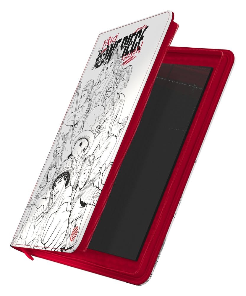 Ultimate Guard Zipfolio 360 Netflix One Piece Sketch binder, cover partly open showing empty pockets
