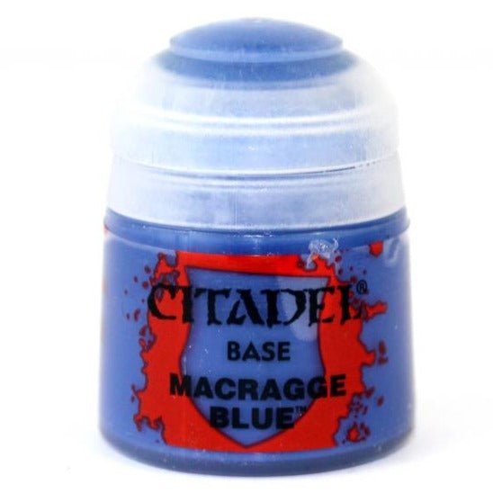 Citadel Base Macragge Blue 12ml paint pot, bold Ultramarines blue