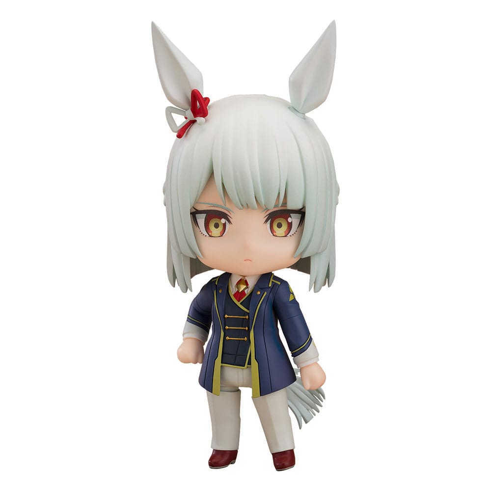 Good Smile Umamusume Nendoroid Fujimasa March in school uniform, white background