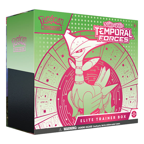 Pokemon TCG: Scarlet & Violet Temporal Forces Elite Trainer Box - Release Date 22/3/24 - Loaded Dice Barry Vale of Glamorgan CF64 3HD