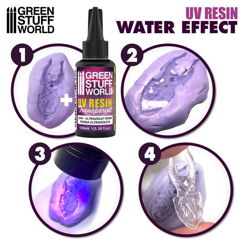Green Stuff World - UV Resin 100ml - Water Effect - Loaded Dice