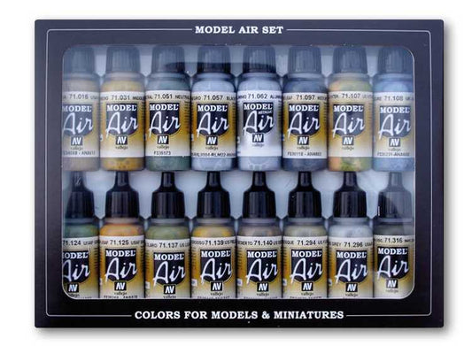 Vallejo Model Air Set - USAAF Aircraft Set (x16) - Loaded Dice
