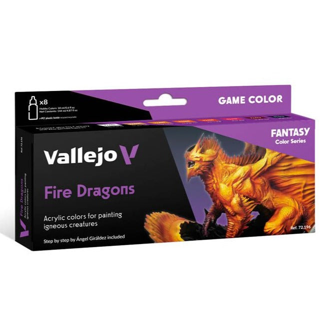 Vallejo Game Color Set - Fire Dragons 72.196 - Loaded Dice