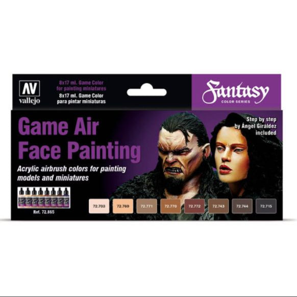 Vallejo Game Air - Face Painting Set (x8) - Loaded Dice