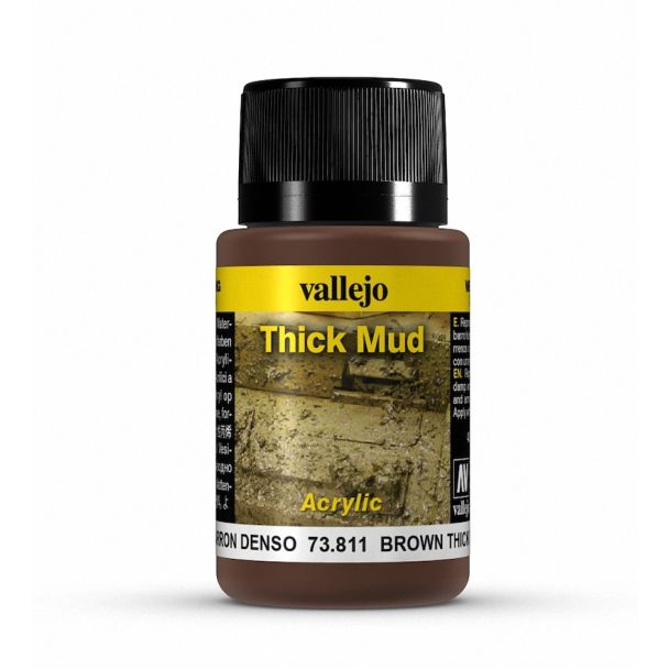 Vallejo Weathering Effects 40ml - Brown Thick Mud - Loaded Dice