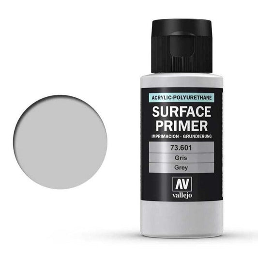 Vallejo Surface Primer Acrylic Polyurethane - Primer Grey 60ml bottle