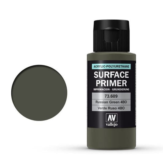 Vallejo Surface Primer Acrylic Polyurethane - Primer Russian Green 60ml bottle