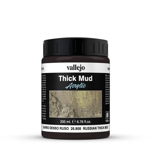 Vallejo Weathering Effects 200ml - Russian Thick Mud - Loaded Dice