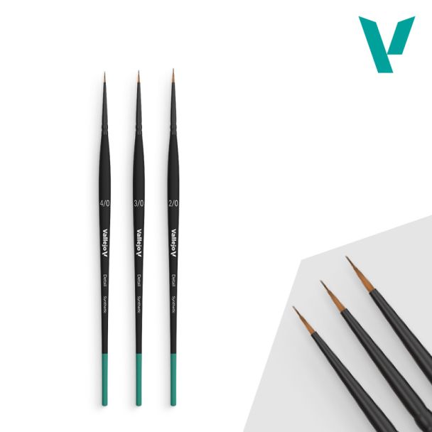 Vallejo AV Detail - Definition Set (sizes 4/0, 3/0 & 2/0) - Loaded Dice