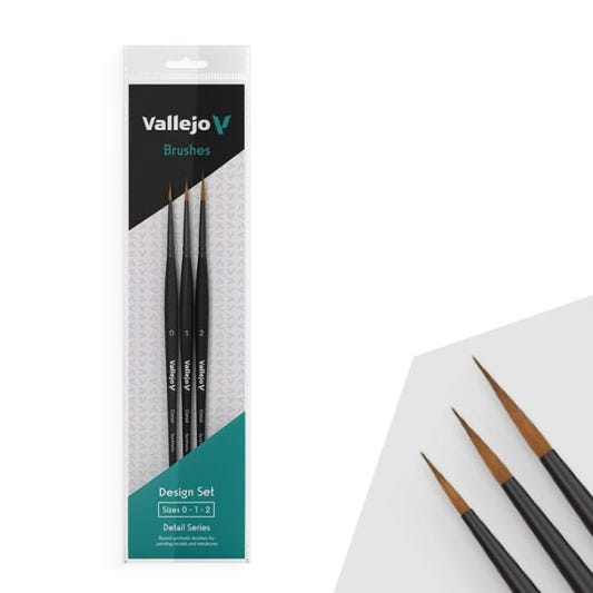 Vallejo AV Detail - Design Set (sizes 0, 1 & 2) hobby brush