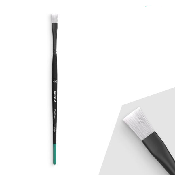 Vallejo AV Weathering - Flat Synthetic Brush (medium) hobby brush