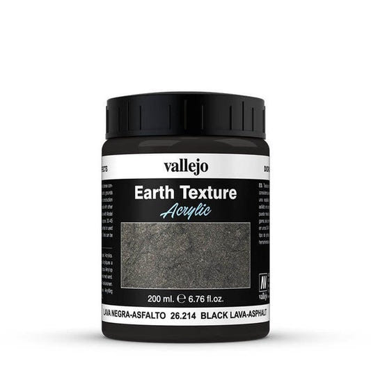 Vallejo Black Lava 200ml ground texture for bases and dioramas