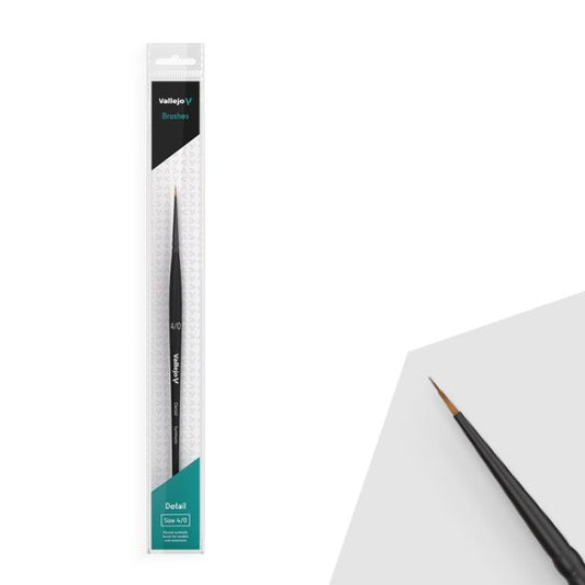 Vallejo AV Detail - Round Synthetic Brush No. 4/0 - Loaded Dice