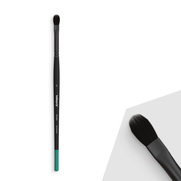 Vallejo AC Shader - Filibert Shader Flat Synthetic Brush No. 6 - Loaded Dice