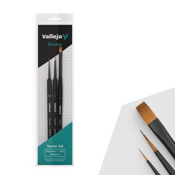 Vallejo AV Precision - Brush Starter Set - Loaded Dice