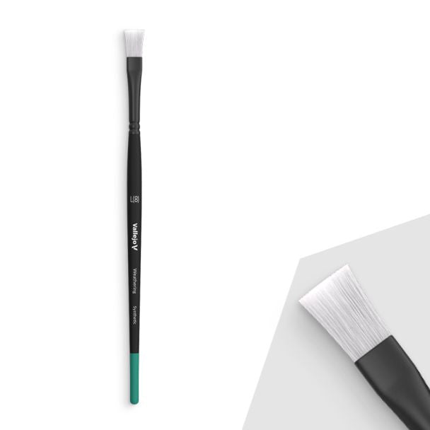 Vallejo AV Weathering - Flat Synthetic Brush (large) - Loaded Dice