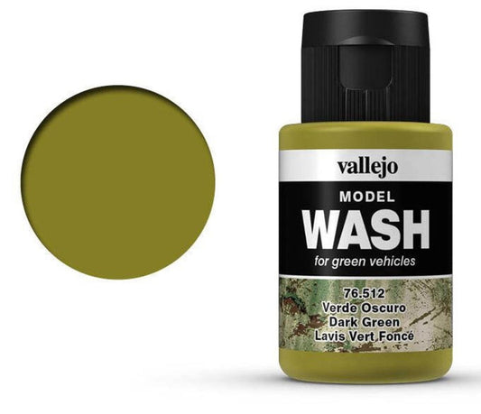 Vallejo Model Wash Dark Green Wash shading wash bottle