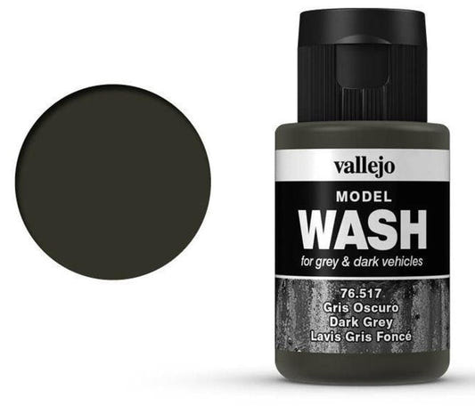 Vallejo Model Wash Dark Grey Wash shading wash bottle