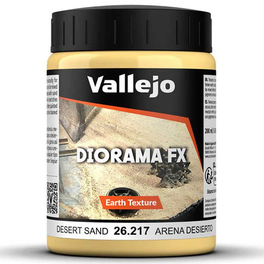 Vallejo Desert Sand 200ml ground texture for bases and dioramas