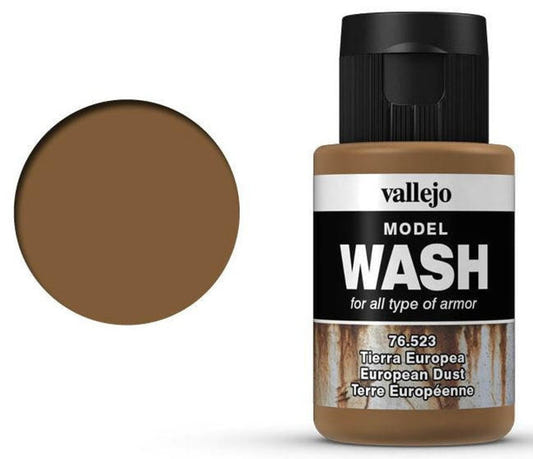 Vallejo Model Wash European Dust Wash shading wash bottle