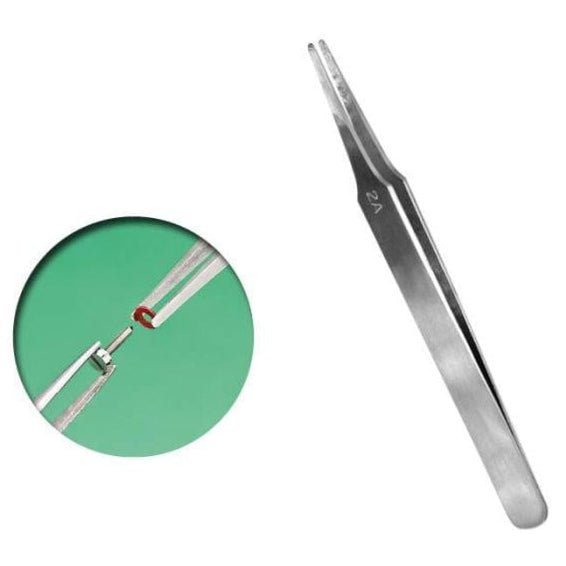 Vallejo Flat Rounded Tweezers 120mm hobby tool
