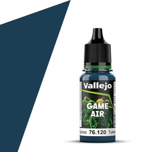 Vallejo Game Air Game Air Abyssal Turquoise (18ml) 76.120 airbrush acrylic paint dropper bottle