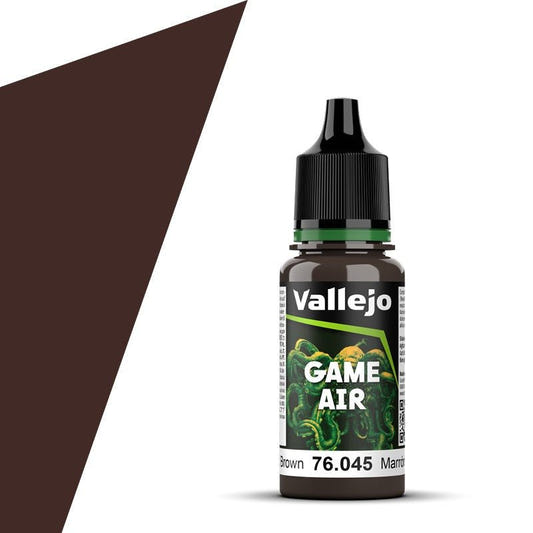 Vallejo Game Air Game Air Charred Brown (18ml) 76.045 airbrush acrylic paint dropper bottle