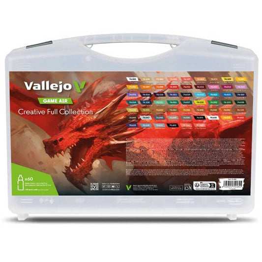 Vallejo Game Air Game Air Creative Full Collection (x60) airbrush acrylic paint dropper bottle
