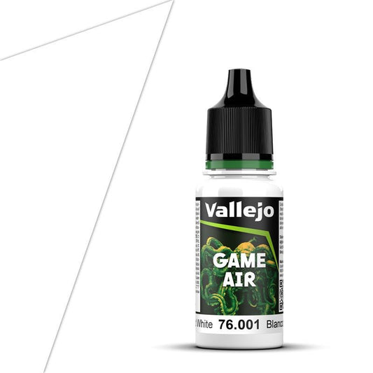 Vallejo Game Air Game Air Dead White (18ml) airbrush acrylic paint dropper bottle