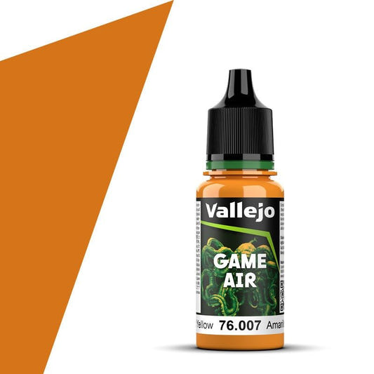 Vallejo Game Air Game Air Gold Yellow (18ml) 76.007 airbrush acrylic paint dropper bottle